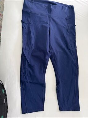Fabletics Navy Blue High-Waist Performance Leggings